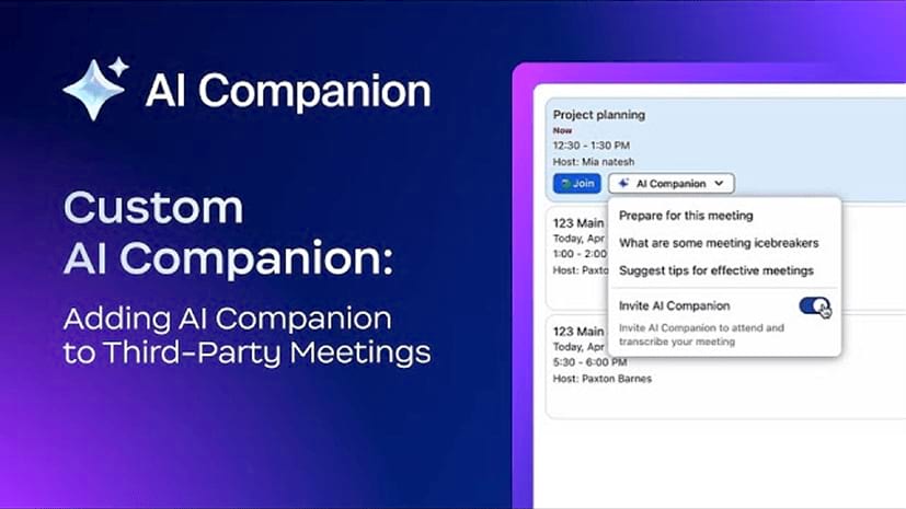 AI Companion personnalisé : ajout d’AI Companion aux réunions tierces