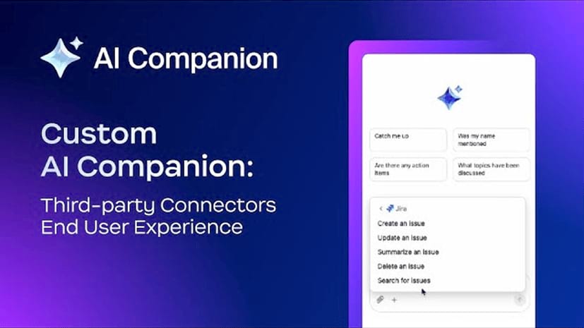 AI Companion personnalisé : connecteurs tiers - Expérience utilisateur
